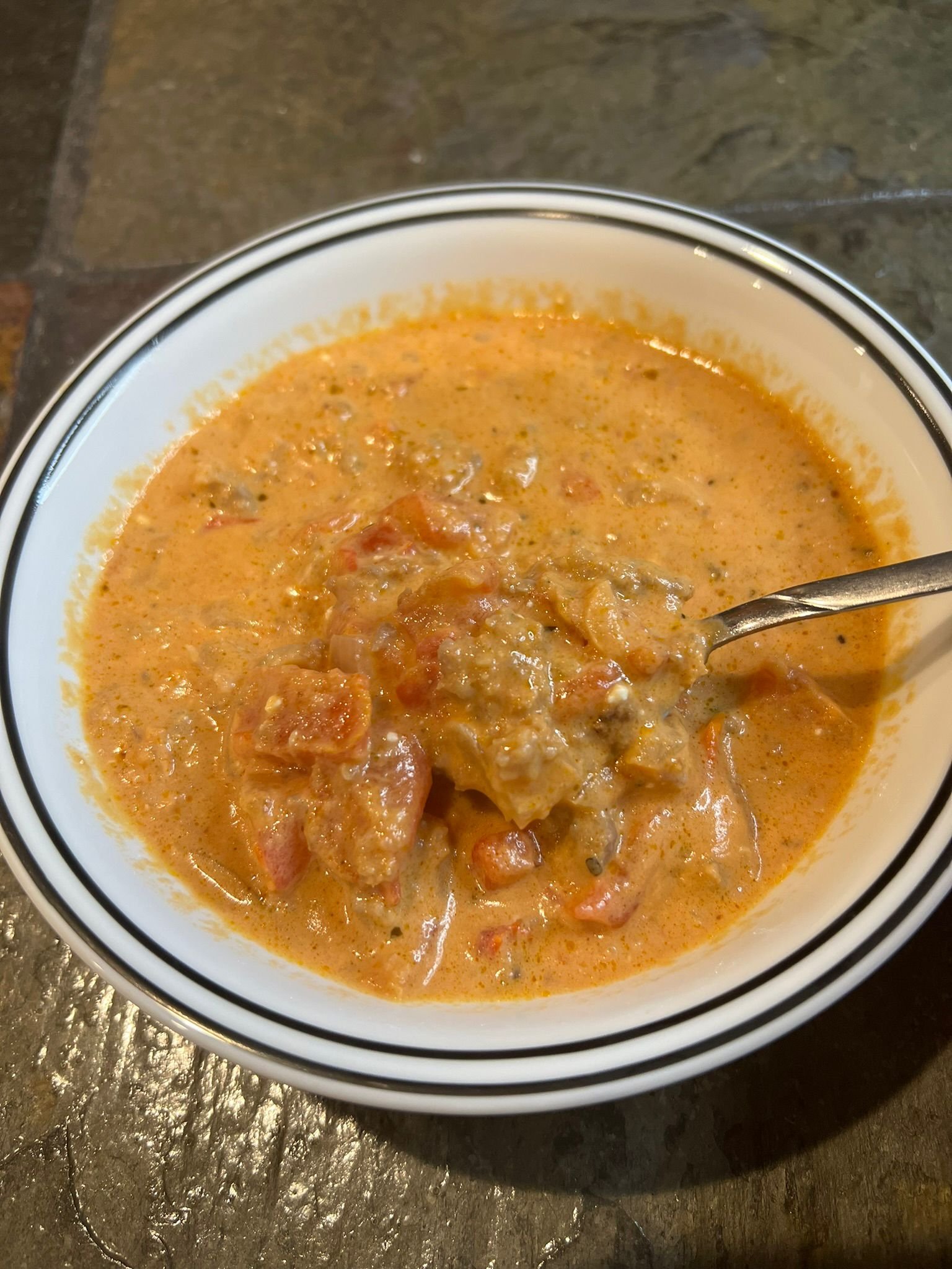 Sausage Parmesan Cream Cheese Soup