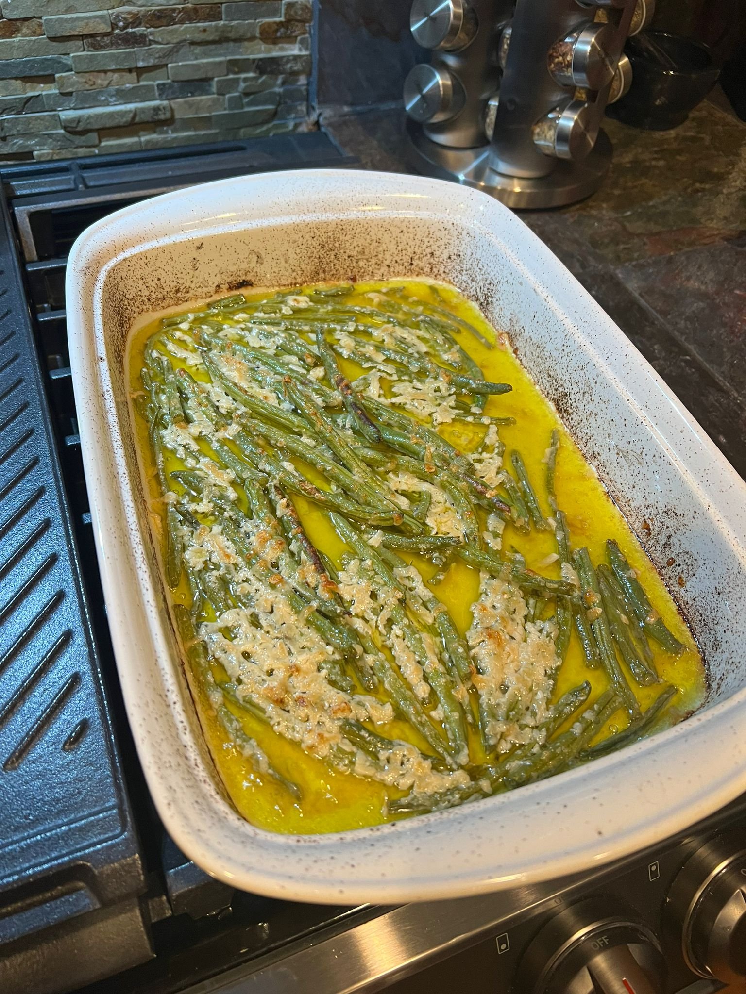 crispy parmesan green beans
