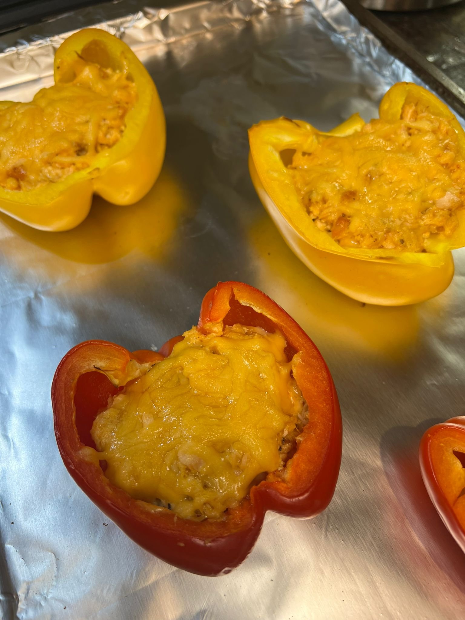 salmon stuffed bell peppers