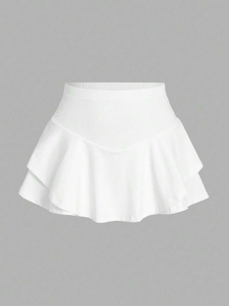 WHITE MINI SKIRT