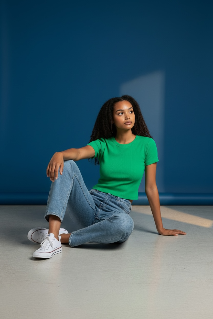ZARA RIBBED CROP TOP
