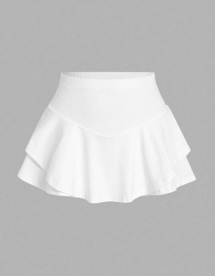 WHITE MINI SKIRT